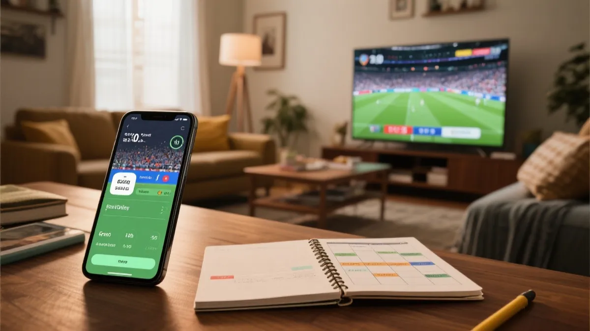 多屏追赛：电视主屏与手机比分副屏的家庭观赛场景